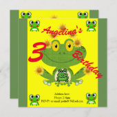 cartes d'invitation pour enfants (Devant / Derrière)