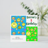 cartes d'invitation pour enfants (Debout devant)