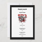 Cartes d'invitation pour enterrement de vie de gar (Dos)