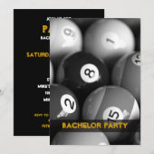 Cartes d'invitation pour enterrement de vie de gar (Devant / Derrière)