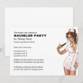 Cartes d'invitation pour enterrement de vie de gar (Devant / Derrière)