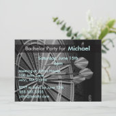 Cartes d'invitation pour enterrement de vie de gar (Debout devant)