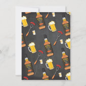 Cartes d'invitation pour fête Bourbon Bière & BBQ (Dos)