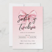 Cartes d'invitation pour fête d'anniversaire à rub (Devant)