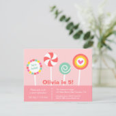 Cartes d'invitation pour fête d'anniversaire avec (Debout devant)