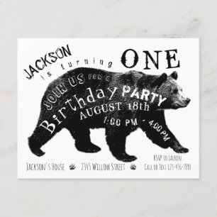 Cartes d'invitation pour fête d'anniversaire avec