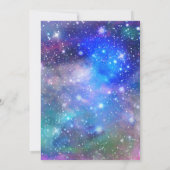 Cartes d'invitation pour fête d'anniversaire cosmi (Dos)