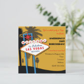 Cartes d'invitation pour fête d'anniversaire coule (Debout devant)