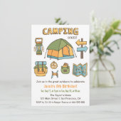 Cartes d'invitation pour fête d'anniversaire de Ca (Debout devant)