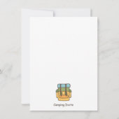 Cartes d'invitation pour fête d'anniversaire de Ca (Dos)