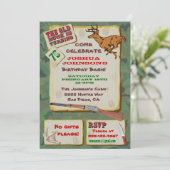 Cartes d'invitation pour fête d'anniversaire de ch (Debout devant)