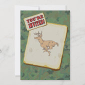 Cartes d'invitation pour fête d'anniversaire de ch (Dos)