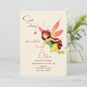 Cartes d'invitation pour fête d'anniversaire de fé (Debout devant)