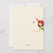 Cartes d'invitation pour fête d'anniversaire de fé (Dos)