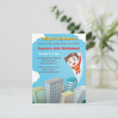Cartes d'invitation pour fête d'anniversaire de ga (Debout devant)