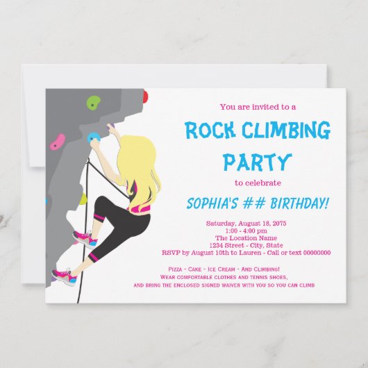 Cartes d'invitation pour fête d'anniversaire de gr (Devant)
