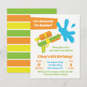 Cartes d'invitation pour fête d'anniversaire de je