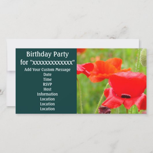 Cartes d'invitation pour fête d'anniversaire de "N (Devant)