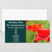Cartes d'invitation pour fête d'anniversaire de "N (Devant / Derrière)
