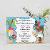 Cartes d'invitation pour fête d'anniversaire de si (Debout devant)