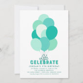 Cartes d'invitation pour fête d'anniversaire de to (Devant)