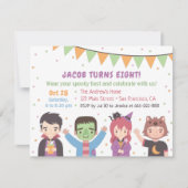 Cartes d'invitation pour fête d'anniversaire d'enf (Devant)