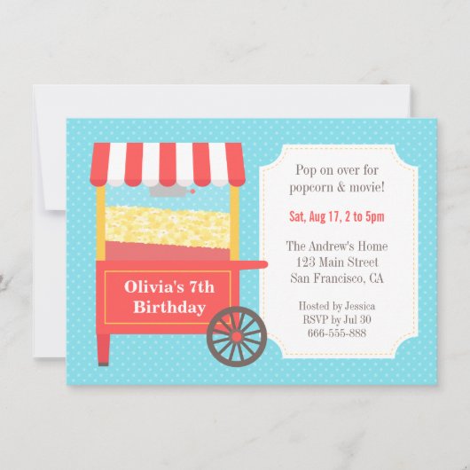 Cartes d'invitation pour fête d'anniversaire des e (Devant)