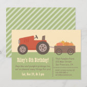 Cartes d'invitation pour fête d'anniversaire des e (Devant / Derrière)