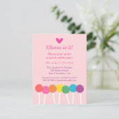 Cartes d'invitation pour fête d'anniversaire en fo (Debout devant)