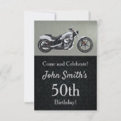 Cartes d'invitation pour fête d'anniversaire en mo (Devant)