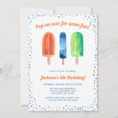 Cartes d'invitation pour fête d'anniversaire garço (Devant)