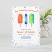 Cartes d'invitation pour fête d'anniversaire garço (Debout devant)
