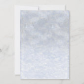 Cartes d'invitation pour fête d'anniversaire hiver (Dos)