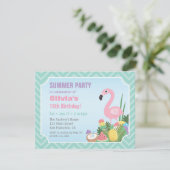 Cartes d'invitation pour fête d'anniversaire thème (Debout devant)