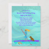 Cartes d'invitation pour fête d'anniversaire tropi (Devant)