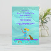 Cartes d'invitation pour fête d'anniversaire tropi (Debout devant)