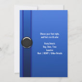 Cartes d'invitation pour fête d'anniversaire Zèbre (Dos)