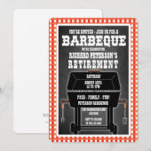 Cartes d'invitation pour fête de barbeque (Devant / Derrière)