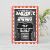 Cartes d'invitation pour fête de barbeque (Debout devant)