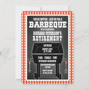 Cartes d'invitation pour fête de barbeque
