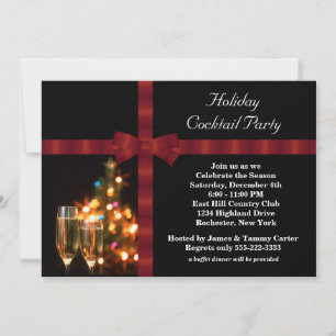 Cartes d'invitation pour fête de cocktail de vacan