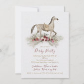 Cartes d'invitation pour fête de derby de chevaux  (Devant)