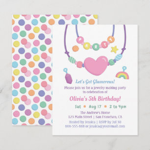 Cartes d'invitation pour fête de fabrication de bi