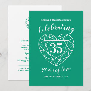 Cartes d'invitation pour fête de l'amour célébrant