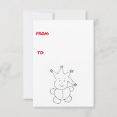 Cartes d'invitation pour fête de Noël Zalnok (Dos)