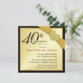 Cartes d'invitation pour fête du 40e anniversaire  (Debout devant)