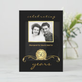 Cartes d'invitation pour fête du 50e anniversaire  (Debout devant)