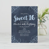 Cartes d'invitation pour fête Sweet 16 sur le thèm (Debout devant)