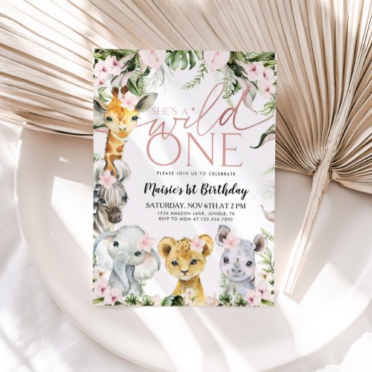 Cartes d'invitation pour fille pour 1er anniversai