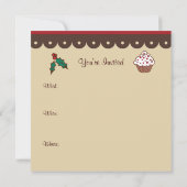 Cartes d'invitation pour gâteau de fête (Dos)